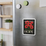 "Hold on to Hope" Poppy Die-Cut Magnet