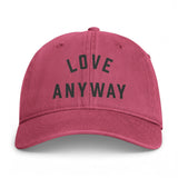 "Love Anyway" Embroidered Coastal Washed Cap