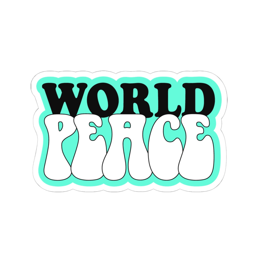 World Peace Kiss-Cut Stickers