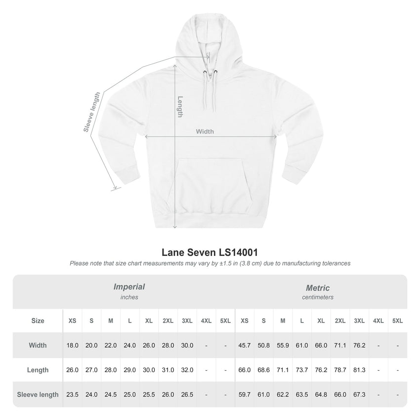 "Peace Can't Wait" Three-Panel Fleece Hoodie