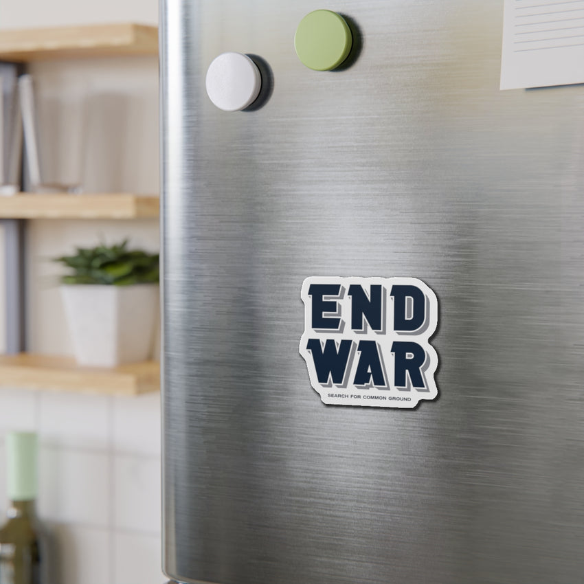 End War Die-Cut Magnet
