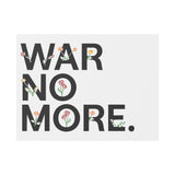 War No More Floral Plastic Yard Sign