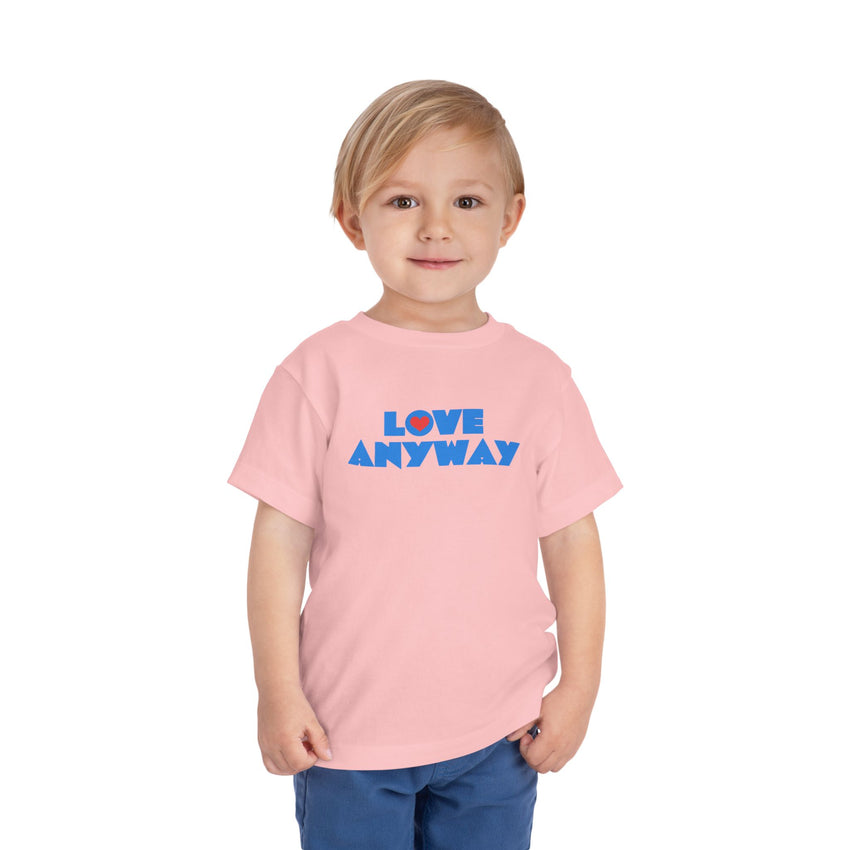 "Love Anyway" Heart Toddler Short Sleeve Tee