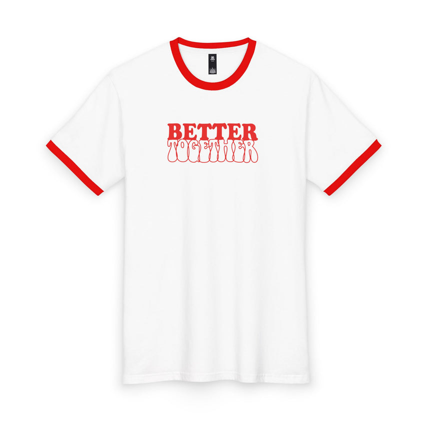 Better Together World and Soccer Staple Ringer Tee