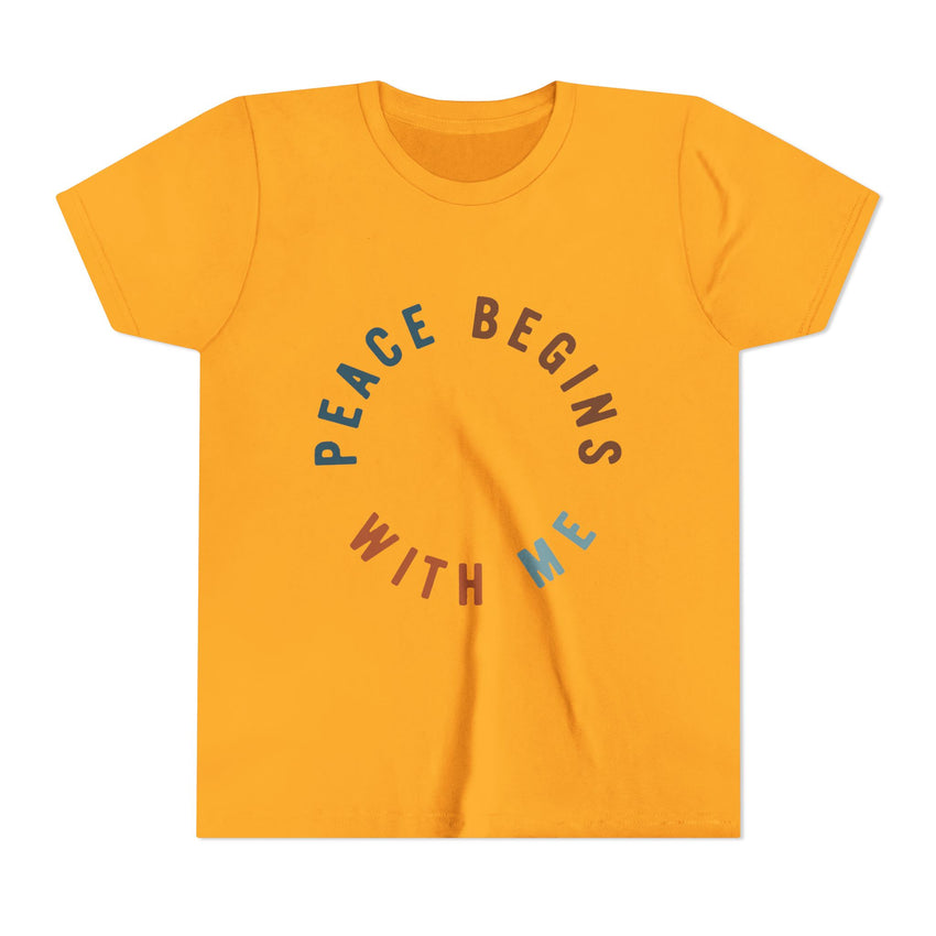 "Peace Begins With Me" Youth Short Sleeve Tee