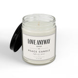 Peace Candle with Black Lid