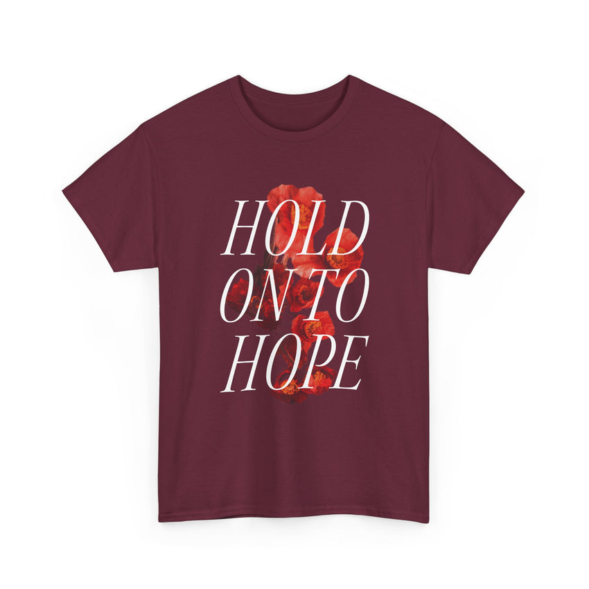 "Hold on to Hope" Unisex Heavy Cotton Tee