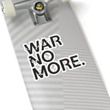 War No More Floral Kiss-Cut Sticker