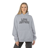 "Love Anyway" Collegiate Embroidered Relaxed Hoodie