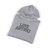 "Love Anyway" Collegiate Embroidered Relaxed Hoodie