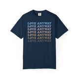 "Love Anyway" Vintage Waterfall Unisex Garment-Dyed T-shirt