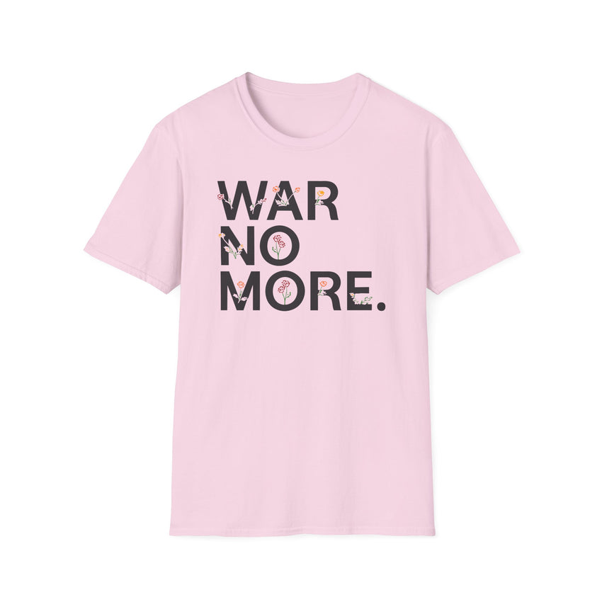 "War No More" Floral Unisex Softstyle T-Shirt