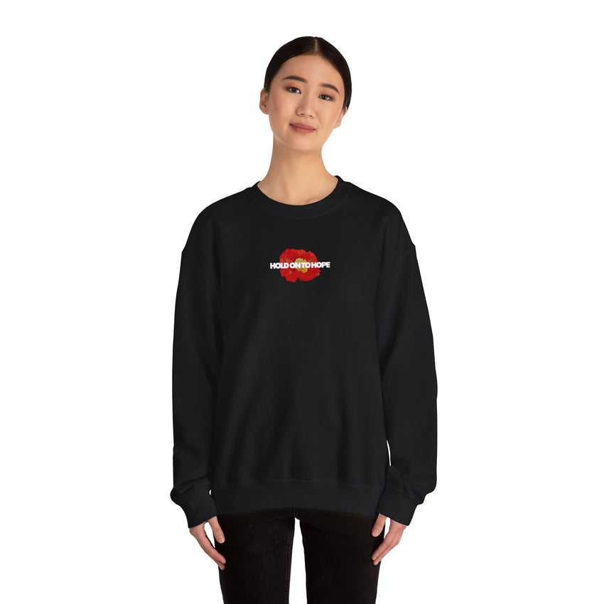 "Hold on to Hope" Double-Sided Unisex Heavy Blend™ Crewneck Sweatshirt