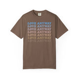 "Love Anyway" Vintage Waterfall Unisex Garment-Dyed T-shirt