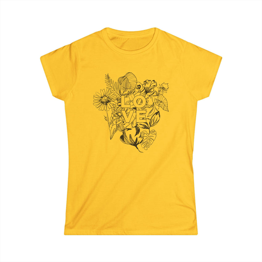 "Love" Botanical Women's Softstyle Tee