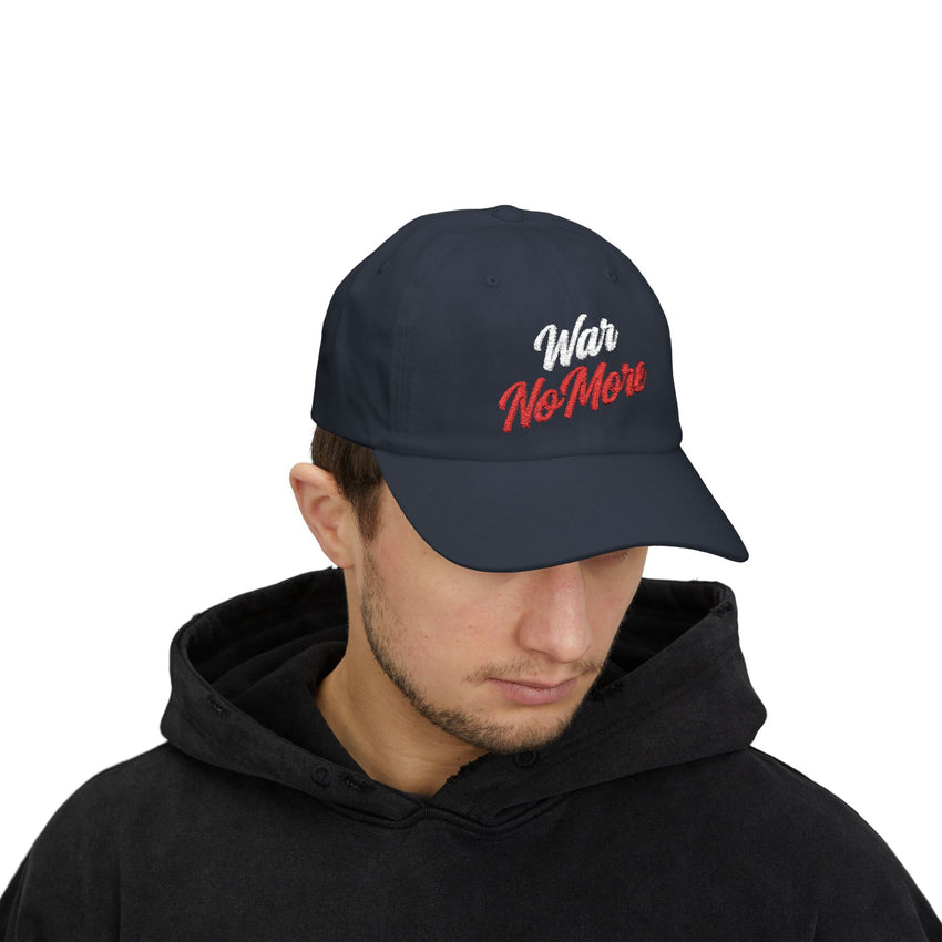 War No More Embroidered Classic Dad Cap
