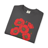 "Hold on to Hope" Poppy Unisex Garment-Dyed T-shirt