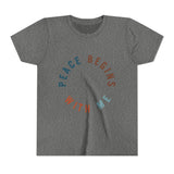"Peace Begins With Me" Youth Short Sleeve Tee
