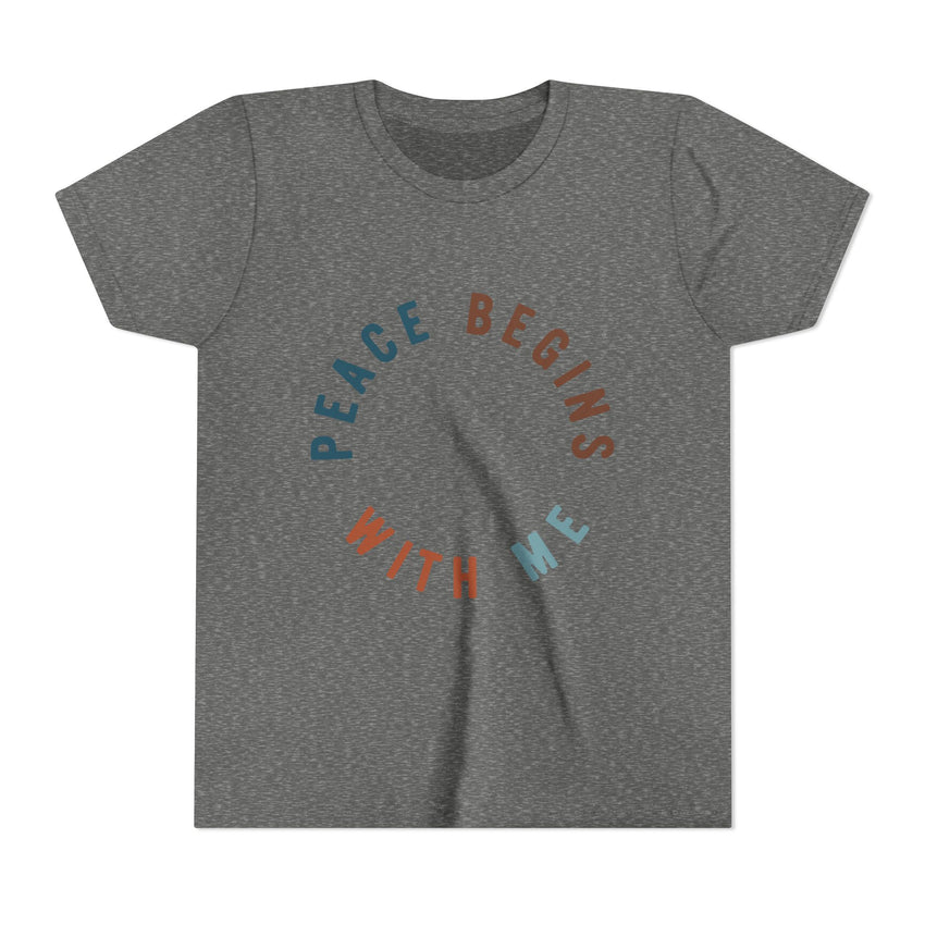"Peace Begins With Me" Youth Short Sleeve Tee