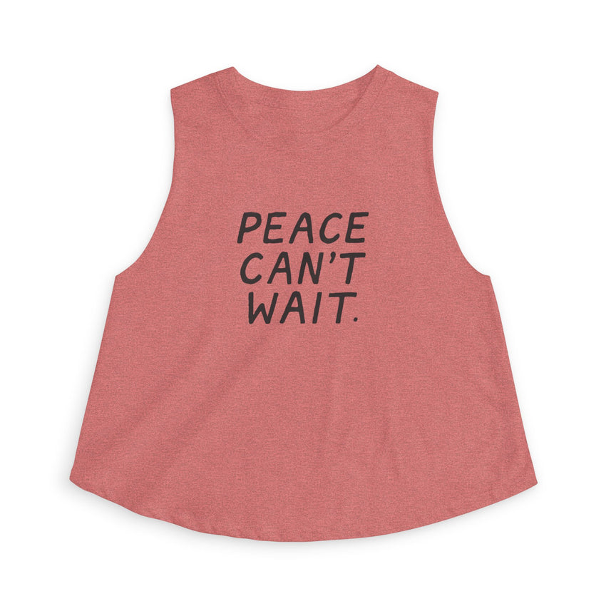 "Peace Can't Wait" Women's Crop Top