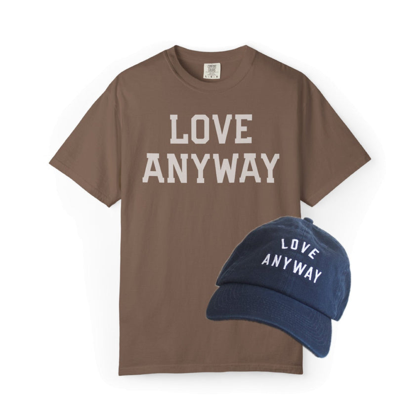 "Love Anyway" Navy Hat & Heavyweight Shirt Bundle