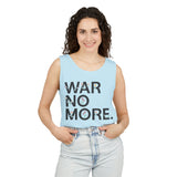 "War No More" Floral Unisex Garment-Dyed Tank Top