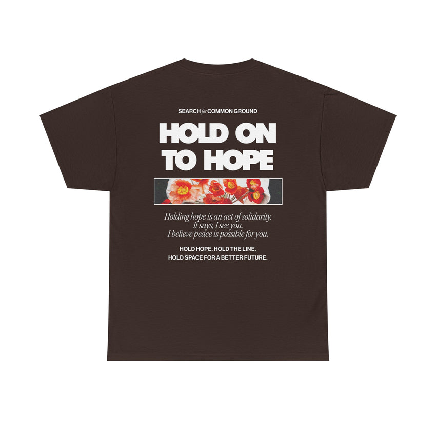 "Hold on to Hope" Double-Sided Unisex Heavy Cotton Tee