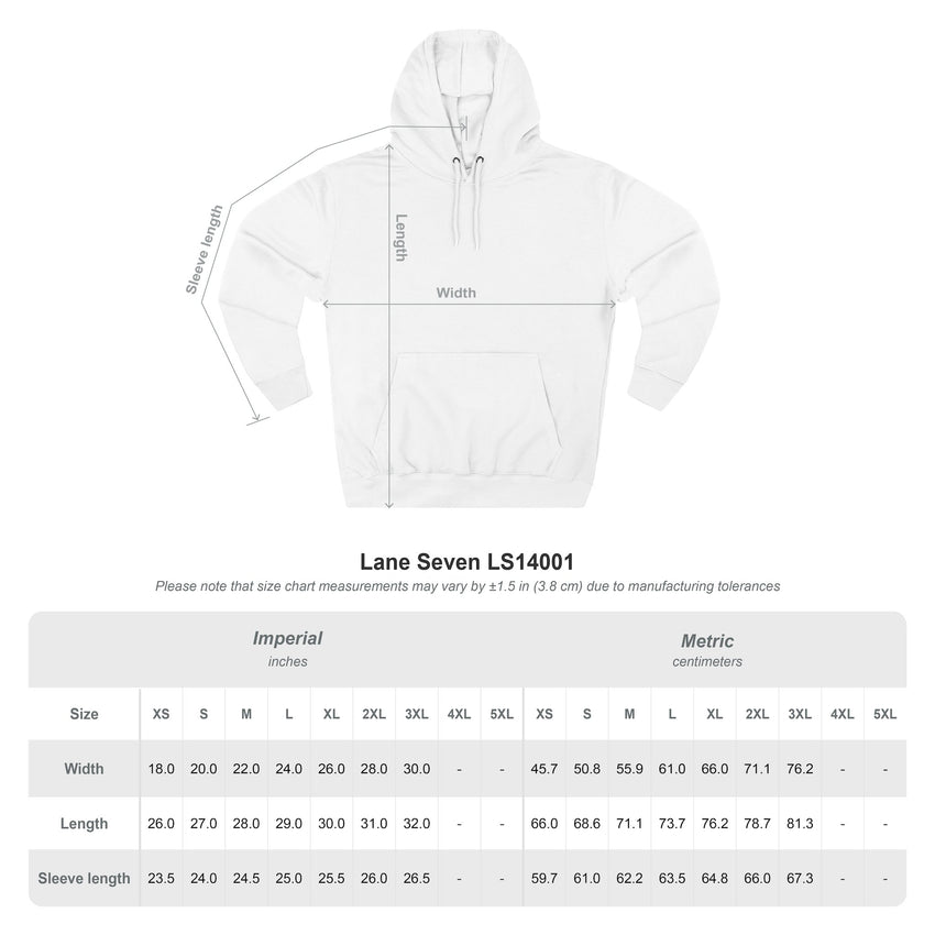 "Peace Can't Wait" Three-Panel Fleece Hoodie