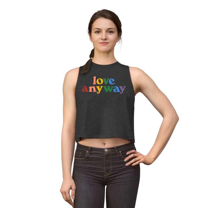 "Love Anyway" Pride Women's Crop Top