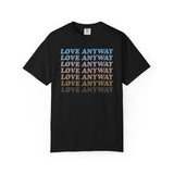 "Love Anyway" Vintage Waterfall Unisex Garment-Dyed T-shirt