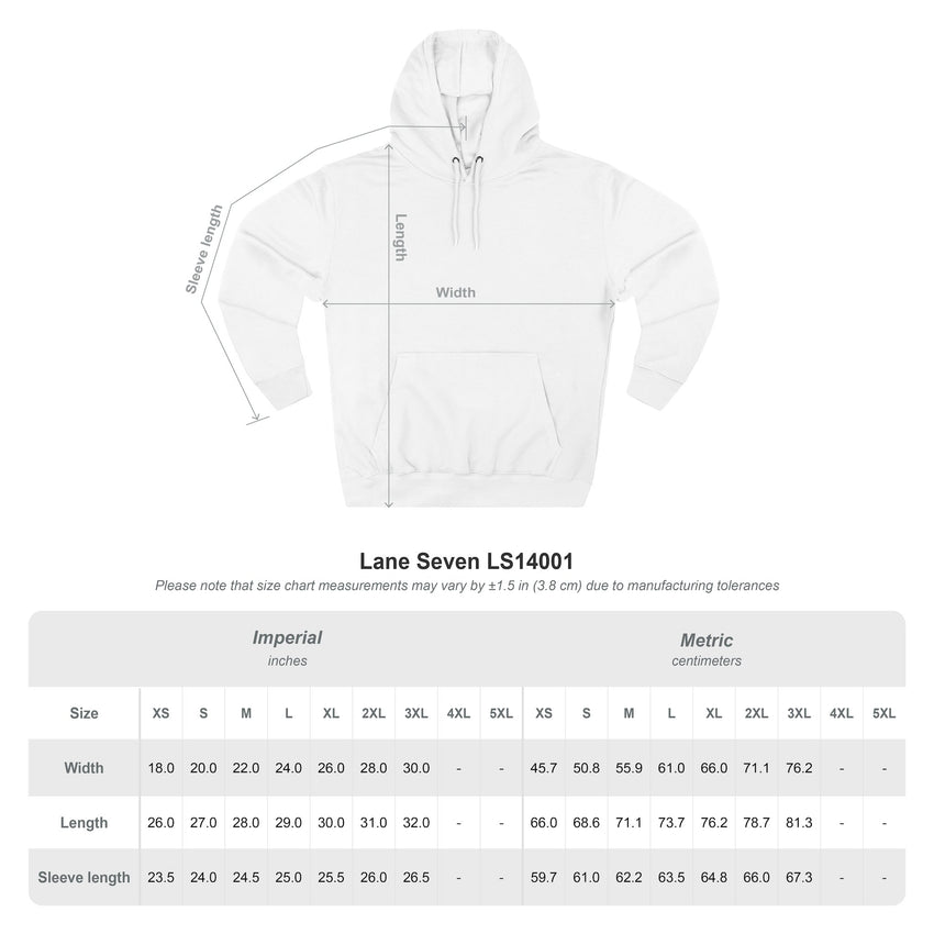 "Peace Can't Wait" Three-Panel Fleece Hoodie