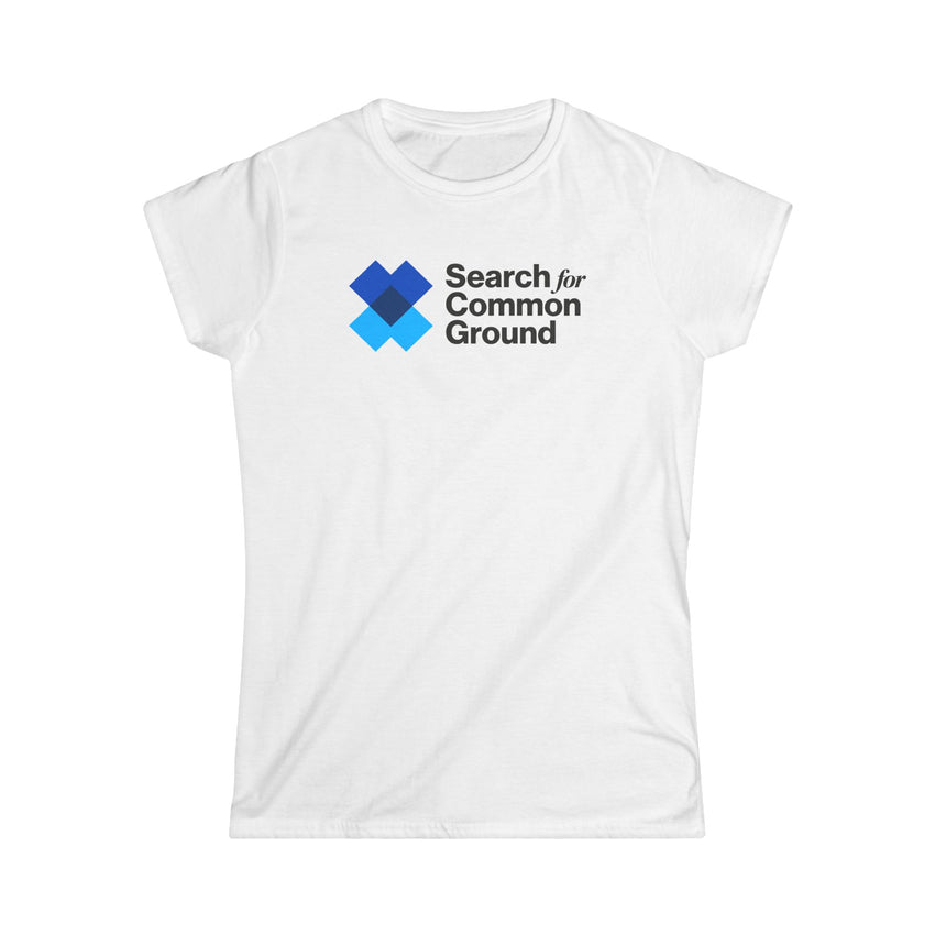 "Search for Common Ground" Logo Women's Softstyle Tee