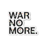 "War No More" Floral Die-Cut Magnet