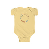 "Peace Begins With Me" Infant Fine Jersey Bodysuit