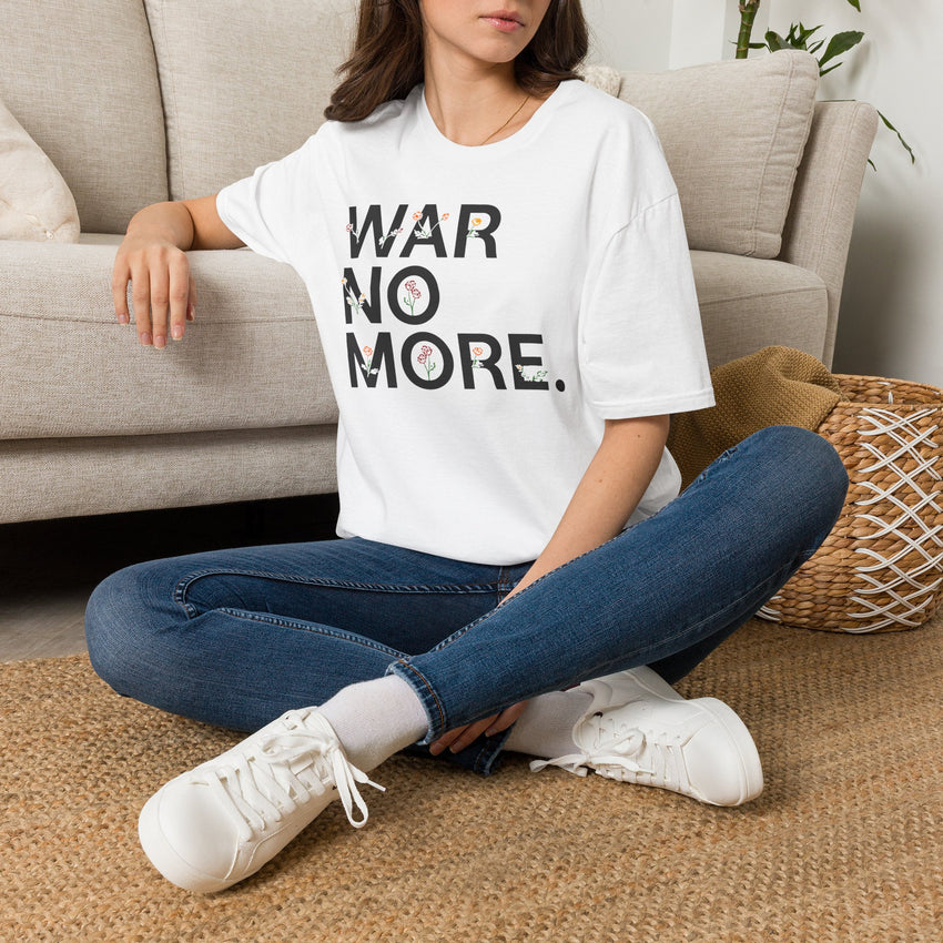 "War No More" Floral Unisex Softstyle T-Shirt