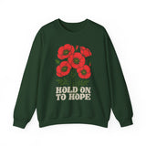 "Hold on to Hope" Poppy Unisex Heavy Blend Crewneck Sweatshirt
