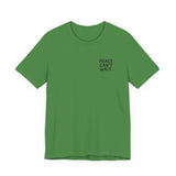 "Peace Can't Wait" Embroidered Unisex Jersey Short Sleeve Tee