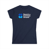 "Search for Common Ground" Logo Women's Softstyle Tee
