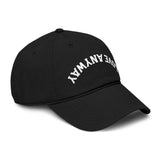 "Love Anyway" Upside Down White Embroidered Garment Washed Baseball Cap