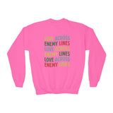 "Love Across Enemy Lines" Youth Crewneck Sweatshirt