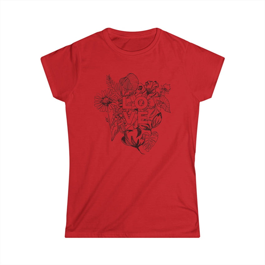 "Love" Botanical Women's Softstyle Tee