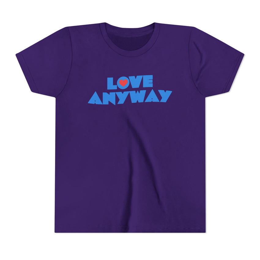 "Love Anyway" Heart Youth Short Sleeve Tee