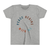 "Peace Begins With Me" Youth Short Sleeve Tee