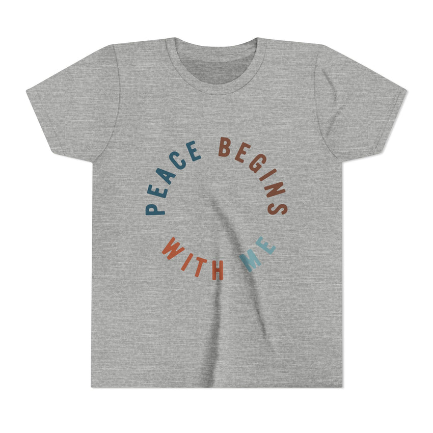 "Peace Begins With Me" Youth Short Sleeve Tee