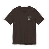 "Peace Can't Wait" Embroidered Unisex Jersey Short Sleeve T-Shirt