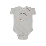 "Peace Begins With Me" Infant Fine Jersey Bodysuit