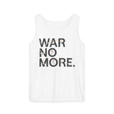 "War No More" Floral Unisex Garment-Dyed Tank Top