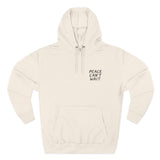 "Peace Can't Wait" Three-Panel Fleece Hoodie