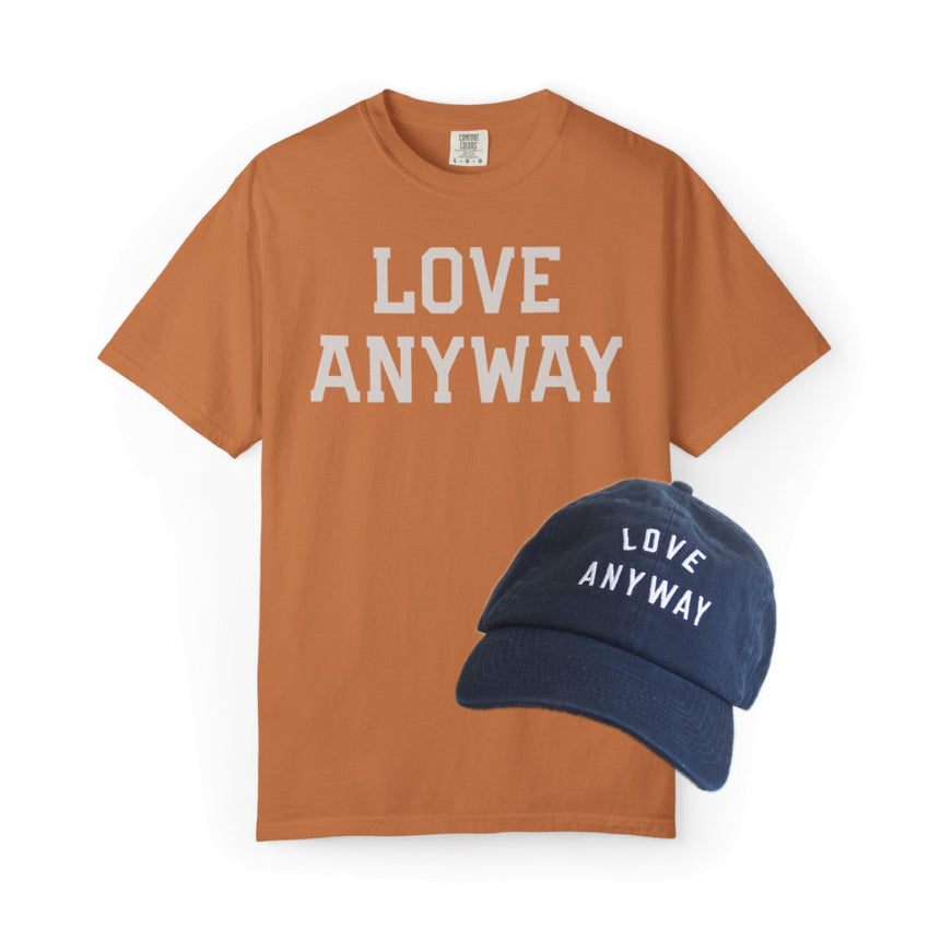 "Love Anyway" Navy Hat & Heavyweight Shirt Bundle