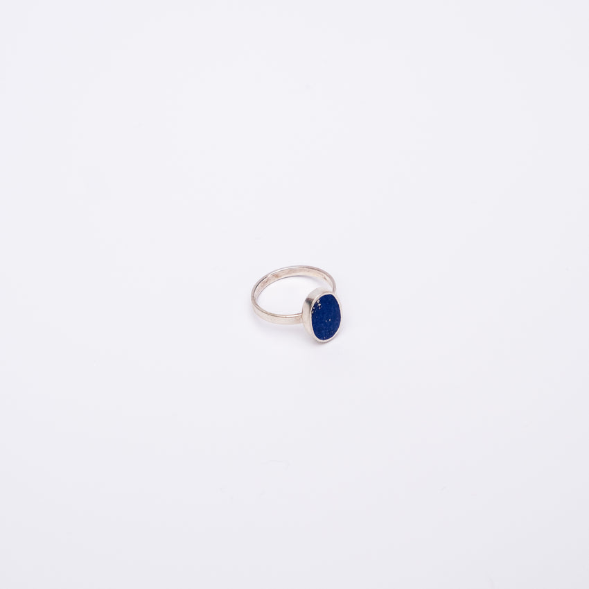 Lapis Lazuli Oval Silver Ring